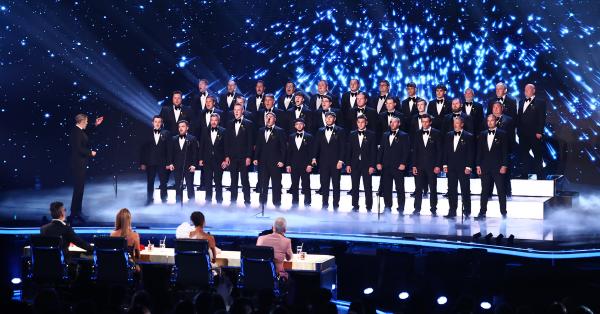 Stars of Britain’s Got Talent and the Royal Variety Show Johns’ Boys Welsh Male Voice choir perform at the wonderful Leeds Grand Theatre