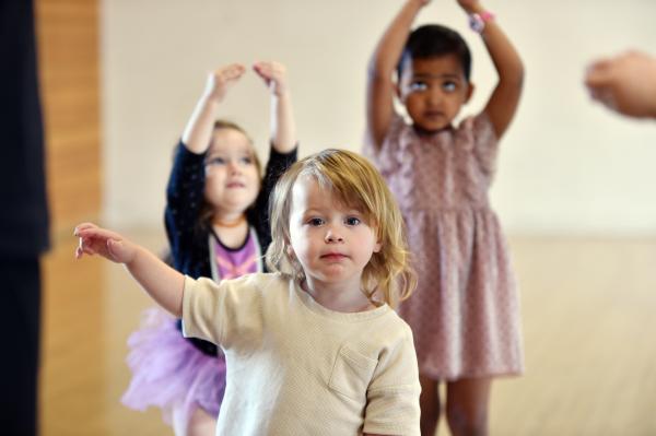 Toddlers ballet dancing