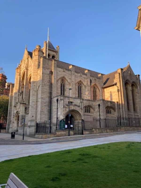The exterior of Leeds Cathedral