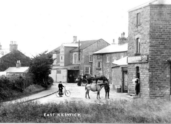An old photograph of East Keswick Village 