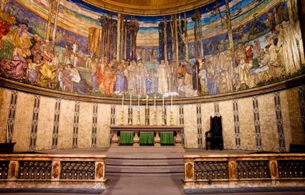 A photograph of the Brangwyn Mosaic