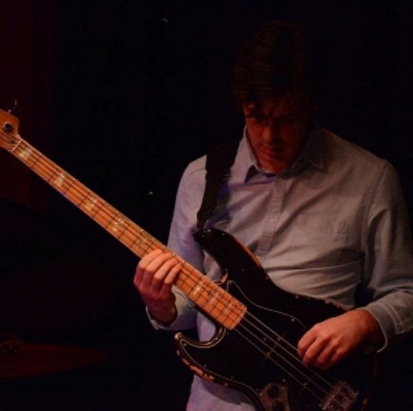 Richard Hammond playing an electric bass