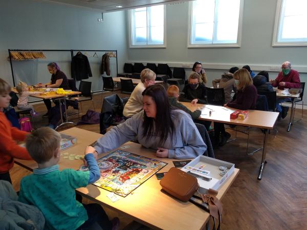 Families played boardgames