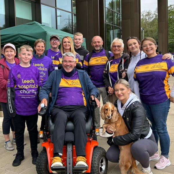 A group of fundraisers about to take on the 7 Locks Walk for charity.