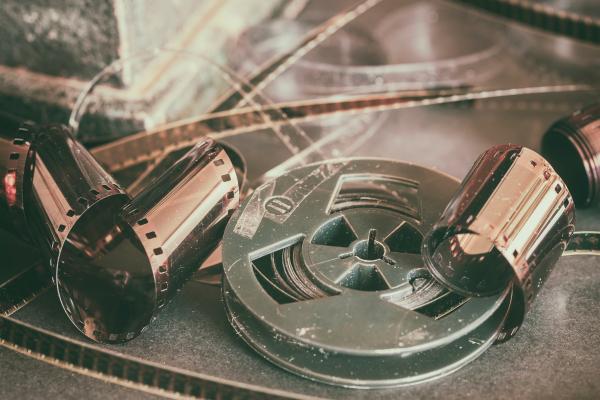 a photograph of cinema reels