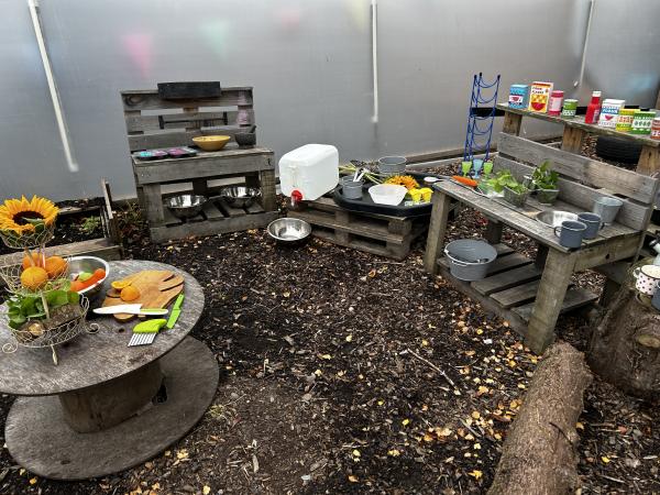 Heres a snapshot of our mud kitchen 