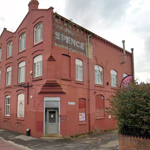 the front door on the studios, 143 kirkstall road Leeds.