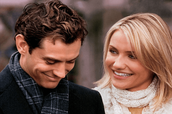 An image for The Holiday featuring Graham and Amanda played by Jude Law and Cameron Diaz respectively.