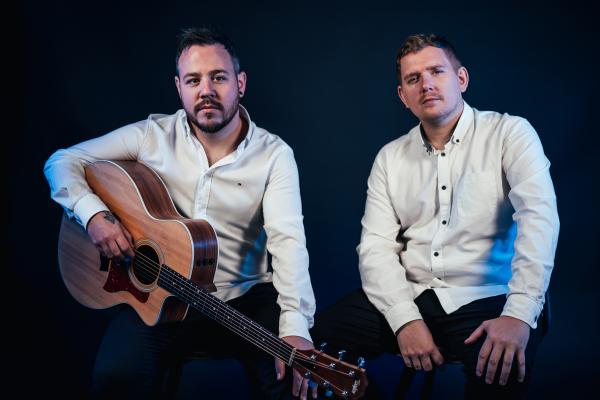 A picture of the acoustic duo Colour Blue 