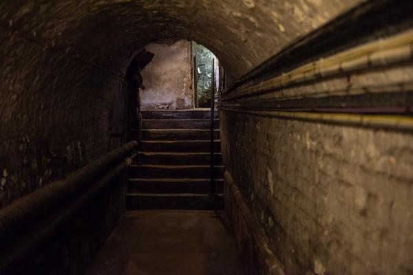 Images of the underground tunnel at Temple Newsam 