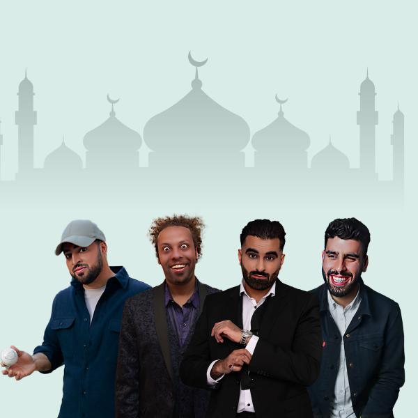 Tez Ilyas (Mock The Week BBC, Comedy Central)  Adam Coumas (BBC, NATYs Runner Up)  Prince Abdi (Comedy Central, ITV)  Aatif Nawaz (BBC 3, Radio 4)