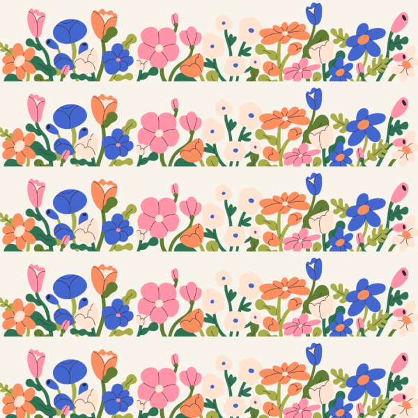 IMAGE OF ILLUSTRATED FLOWERS 