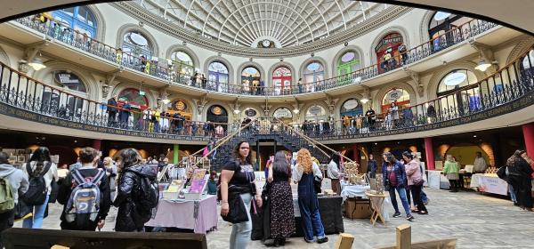 Our popular art fayre in Leeds Corn Exchange