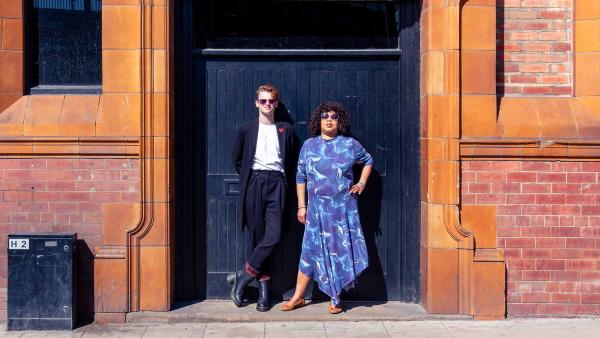 (L-R) Alex Mitchell, Silent Uproar artistic director, and Cheryl Martin, artistic director of Red Ladder Theatre Company, Leeds, 2026. Image: Mark Ratcliffe