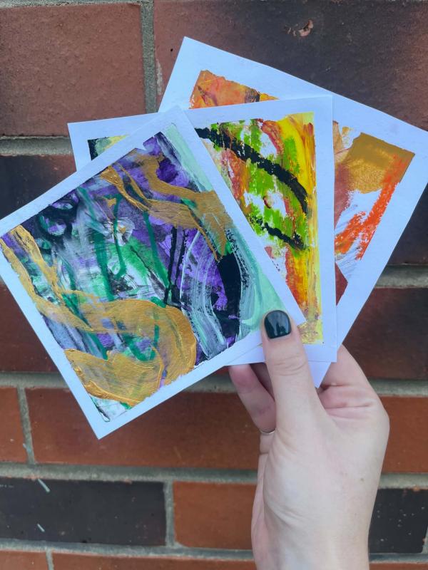 Cardi Crafts orange poster