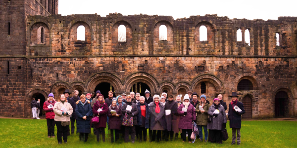 Leeds City Museum choir stood in the abbey