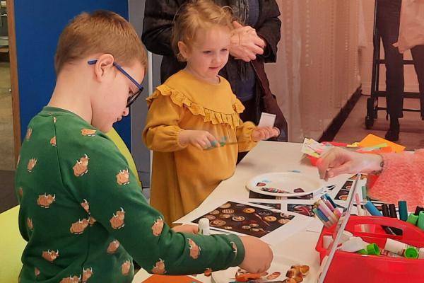 Children create something crafty in the M&S Archive exhibition