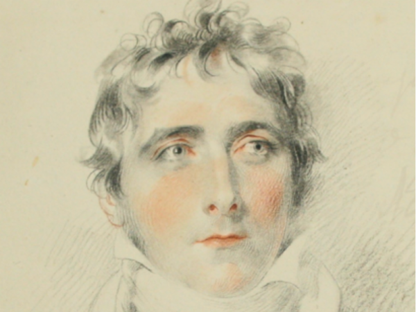 Pencil drawing of Shakespeare.