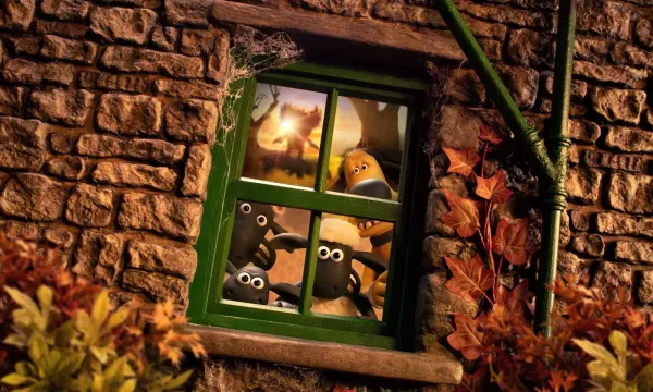 A still from "Shaun the Sheep: The Beast of Mossy Bottom"