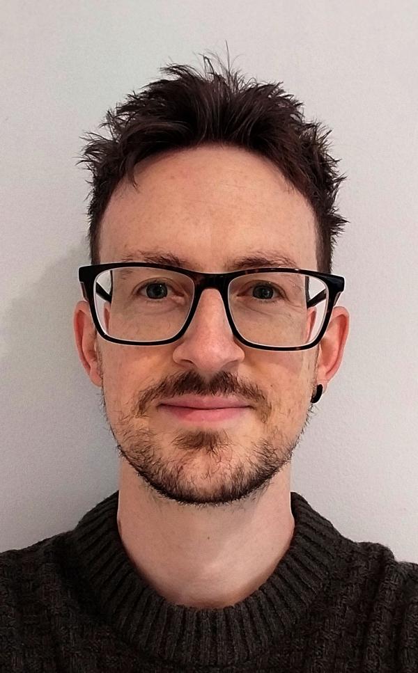 A photographic portrait of author Matty Long