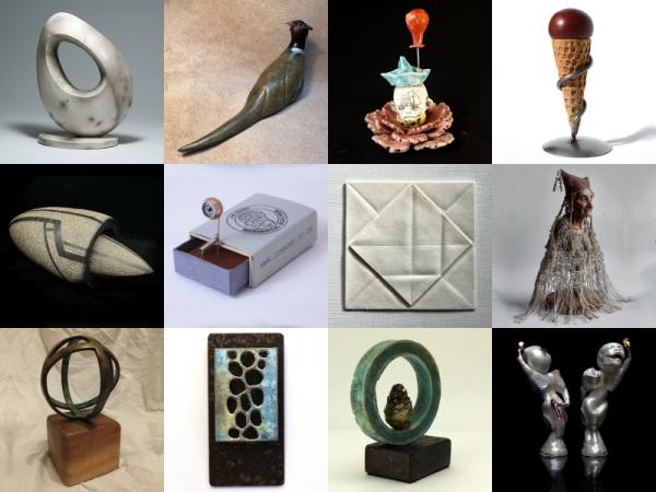 Montage of small pieces of sculpture