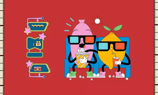 A graphic for "North by Northeast Goes Cinema"