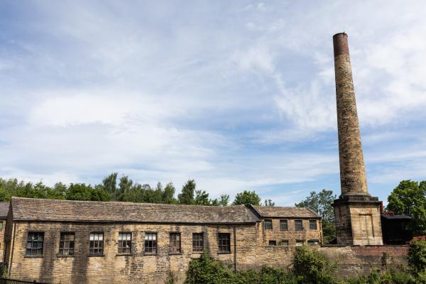Photograph of the grounds and exterior of Leeds Industrial Museum