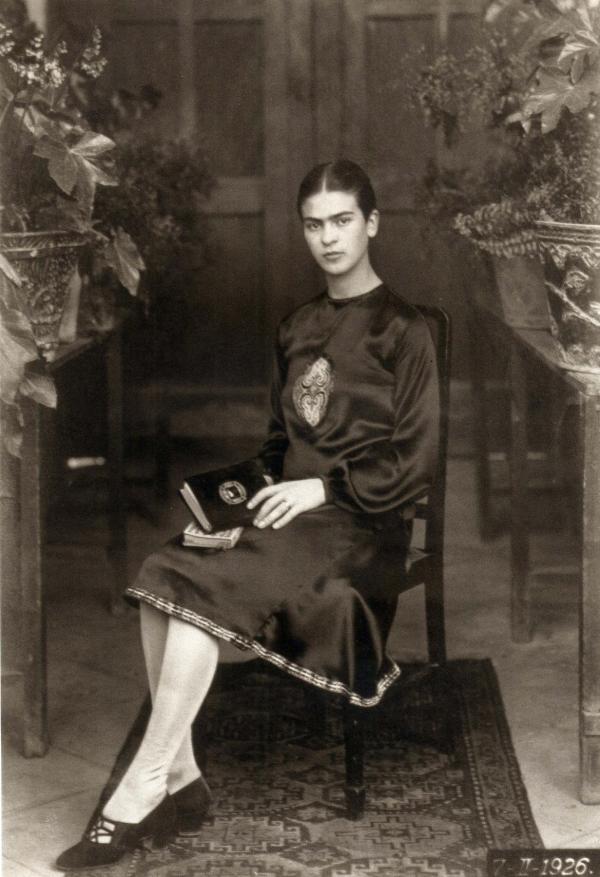 Frida Kahlo at 18, photographed in 1926 by her father, Guillermo Kahlo.