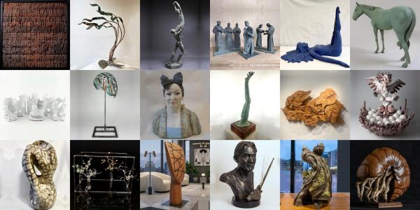 Montage of Sculptures for Sculpture North 2026