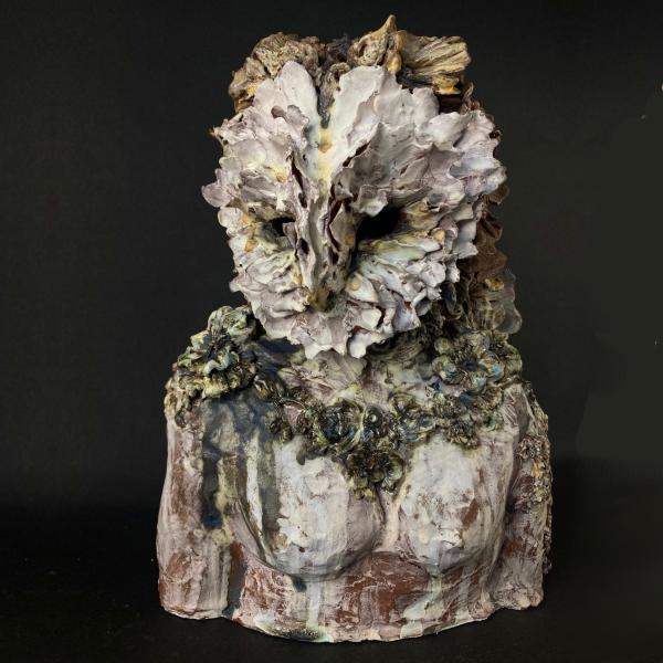 Ceramic figure of an owl