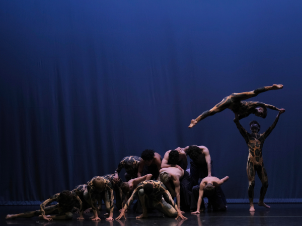A group of young dancers perform on stage