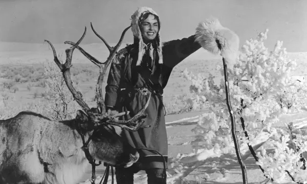 A still from "The White Reindeer"