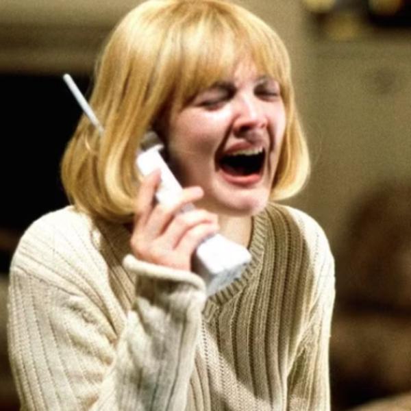 Woman screaming on the phone