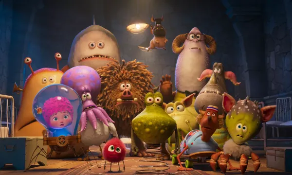 A still from the film "Stitchhead"