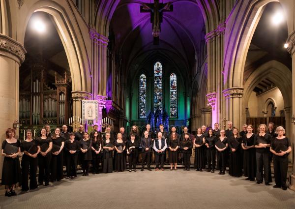 After concert photo of the full choir.
