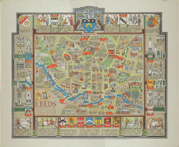 Colourful map of Leeds