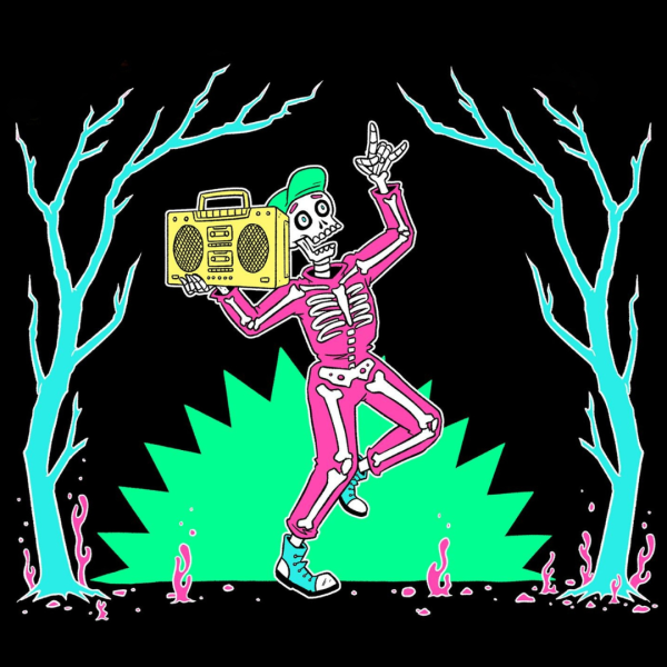 HALLOWEEN SKELLETON DANCING 