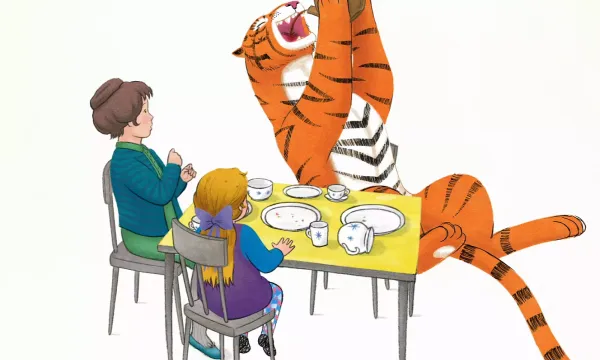 A still from "The Tiger Who Came For Tea"
