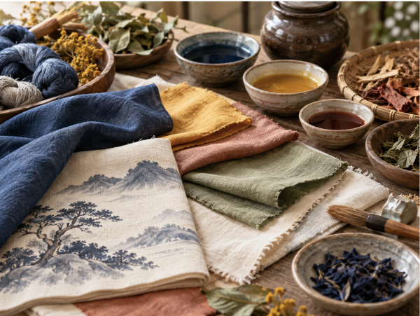 Image of dyed textiles