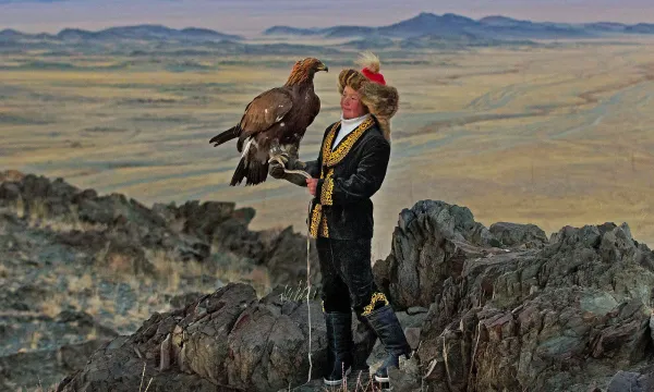 A still from "The Eagle Huntress"