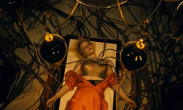 A still from the film "The Bride!"