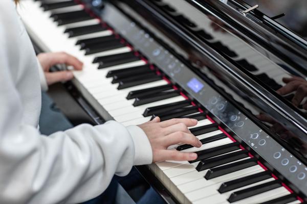 Piano Keys being played