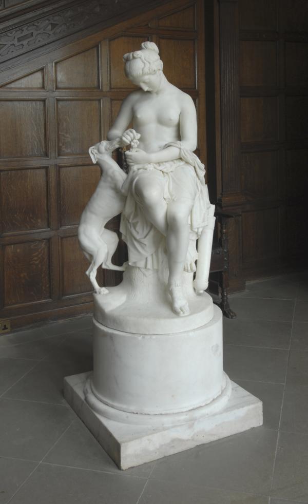 Sculpture Nymph and Greyhound
