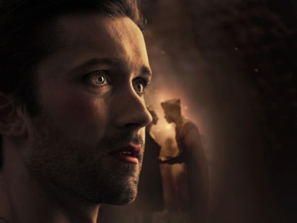 Close up of man's face 