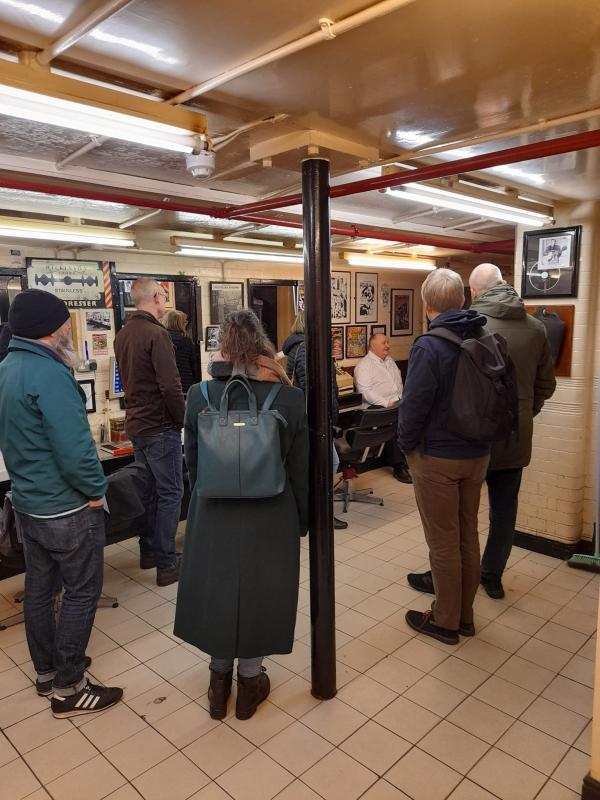 Visit to the old barber shop.