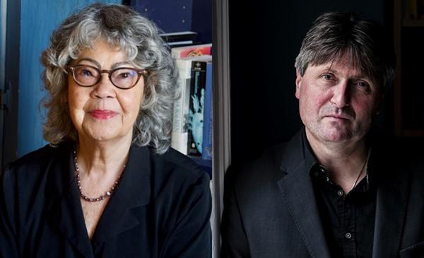 Poet Laureate of Jamaica, Olive Senior, photo: Alex Rice. UK Poet Laureate, Simon Armitage, photo: Peter James Millson