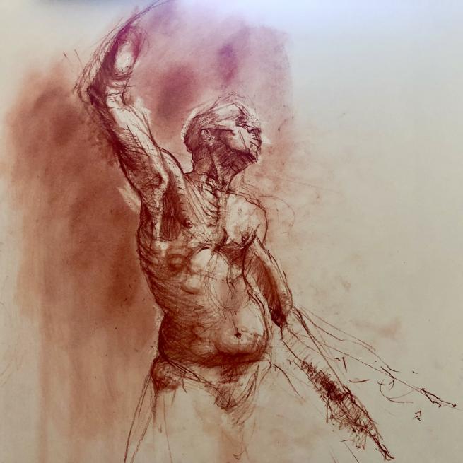 Boris Cruse - Life Drawing in Sanguine Chalk