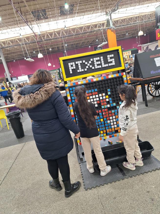 Pixels game at the Actual Reality Arcade