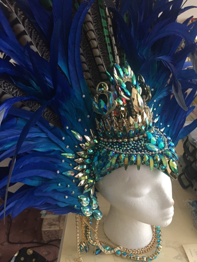 This Headdress was commissioned by Leeds Inspired and Leeds West Indian Carnival as part of the Carnival Happy project.