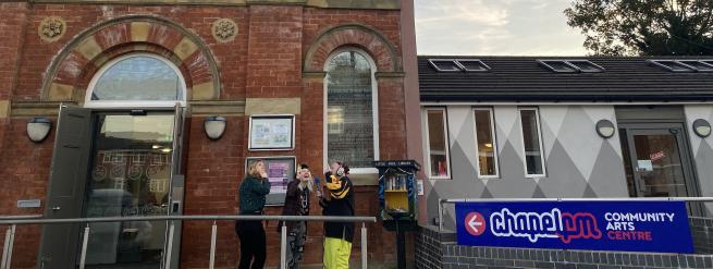 Chapel FM outside photo with dramatic sky